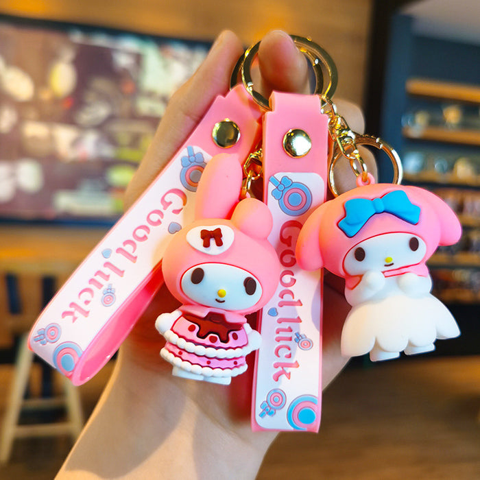 Wholesale Rubber Cartoon Doll Three-dimensional Keychain JDC-KC-Tingm115