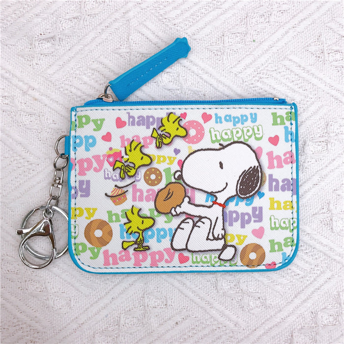 Wholesale Student Cartoon Leather Wallet with Keychain