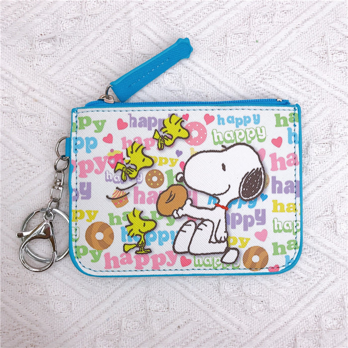 Wholesale PU Cartoon Printing with Key Ring Card Holder Coin Purse JDC-WT-YaLL020