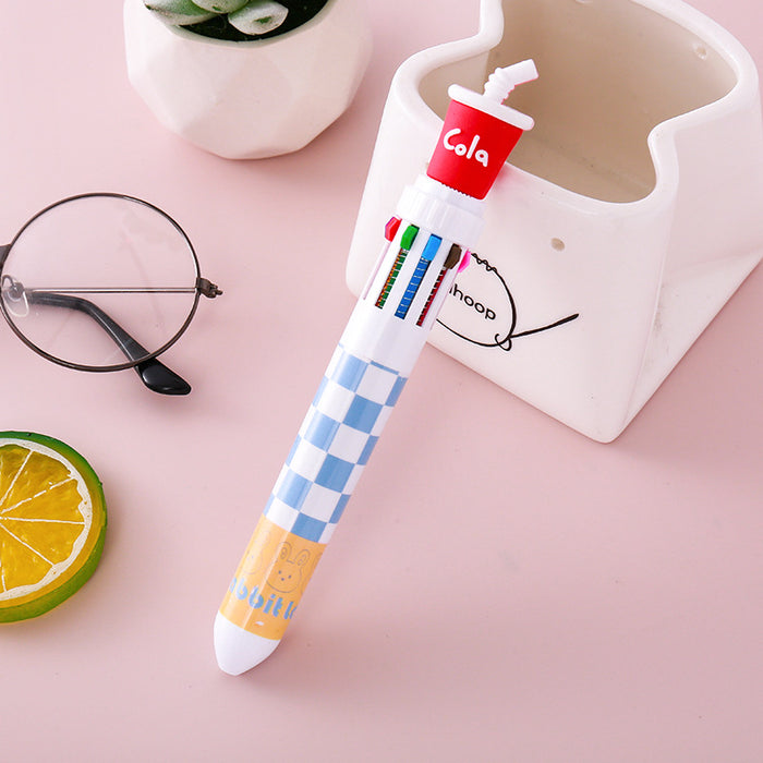 Wholesale Fast food French fries hamburger ten color ballpoint pen