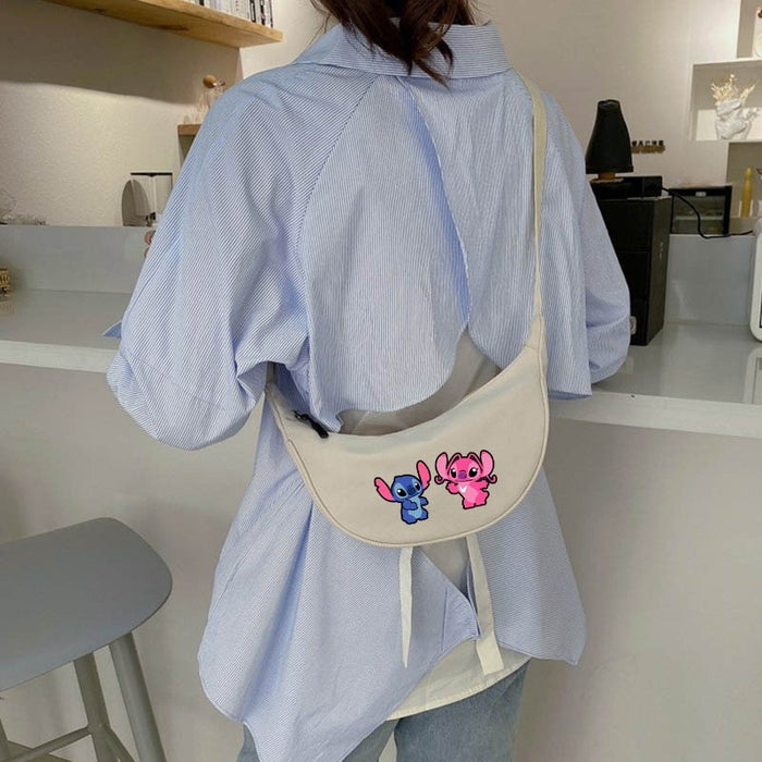 Wholesale Cartoon Print Nylon Crossbody Bag Women' s Bag Dumpling Bag Lightweight Simple Commuting