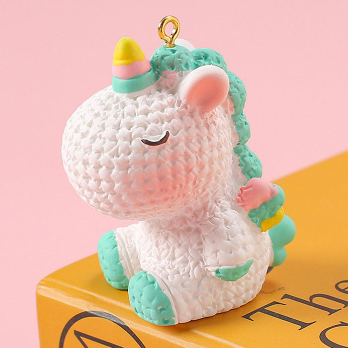 Wholesale Resin Unicorn Doll Keychain