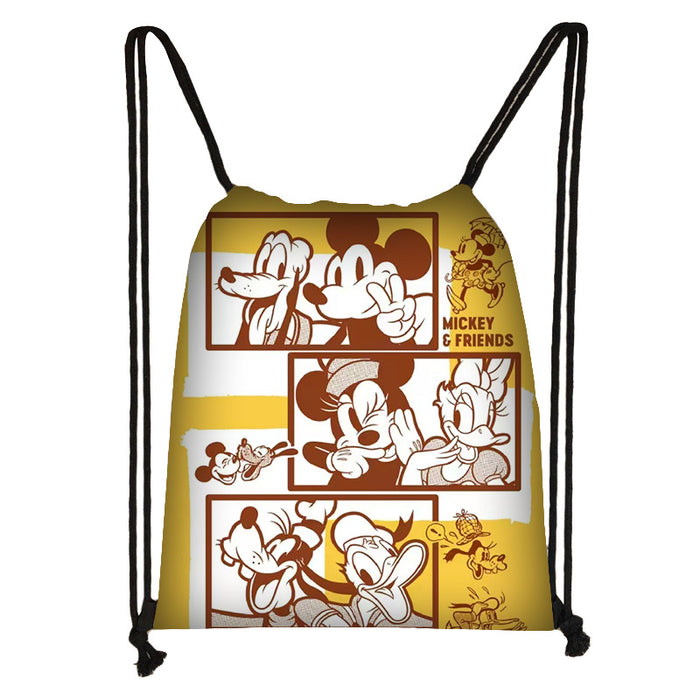 Wholesale Outdoor Portable Cute Cartoon Printed Drawstring Bag JDC-BP-Changs005