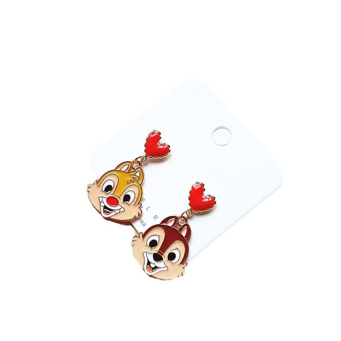 Wholesale Cute Cartoon Alloy Earrings JDC-ES-Xiaox006