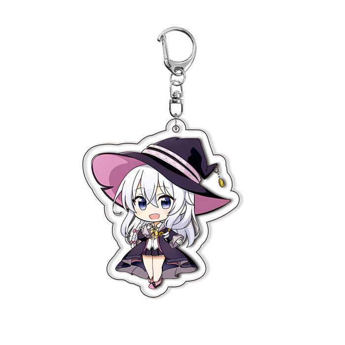 Wholesale Witch acrylic keychain animation surrounding campus creative jewelry pendant