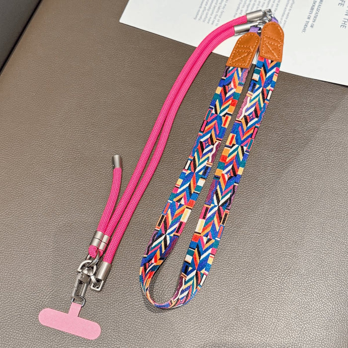 Wholesale Retro Silicone Phone Lanyard Adjustable Crossbody Wrist Strap