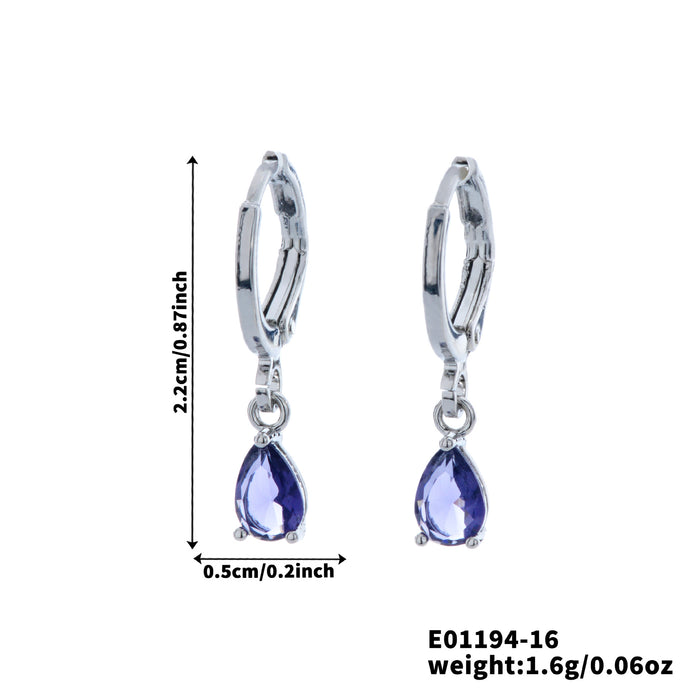Wholesale Zirconia inlaid exquisite earrings and accessories, new versatile and niche high-end earrings and accessories wholesale