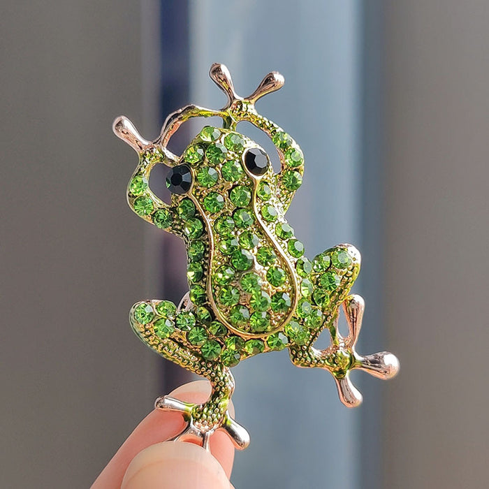 Wholesale full diamond  frog brooch  corsage accessories