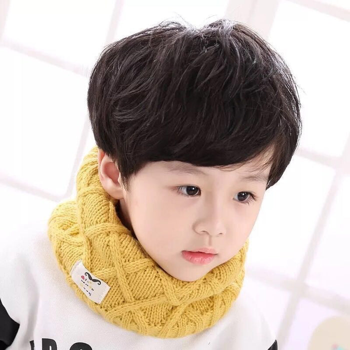 Wholesale Baby Winter Children's Scarf Neck Warmer Autumn/winter Knitted Wool Scarf Beard Neck Warmer