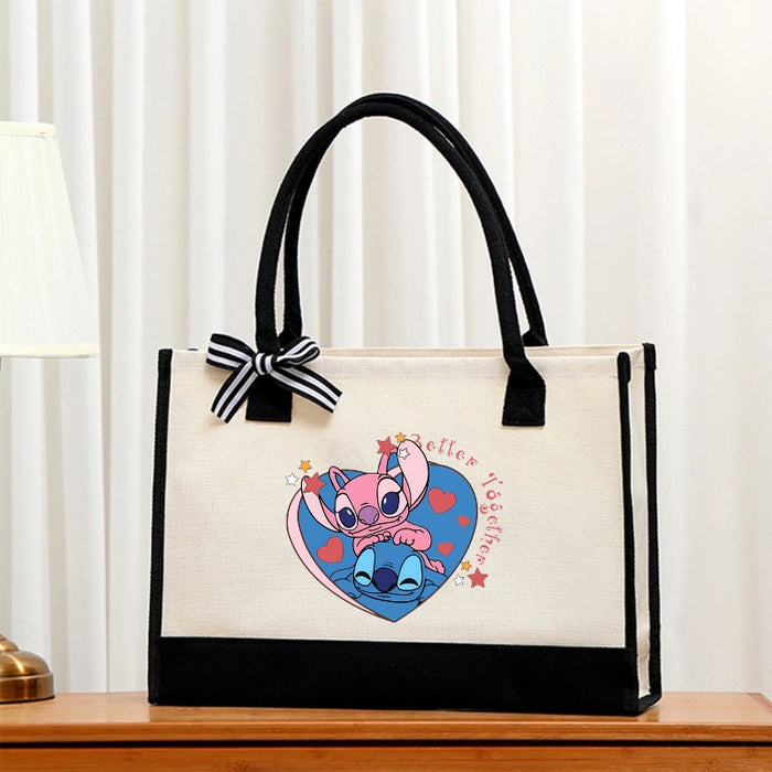 Wholesale  Cartoon Canvas Bag Convenient Handbag Tote Bag  Commuting