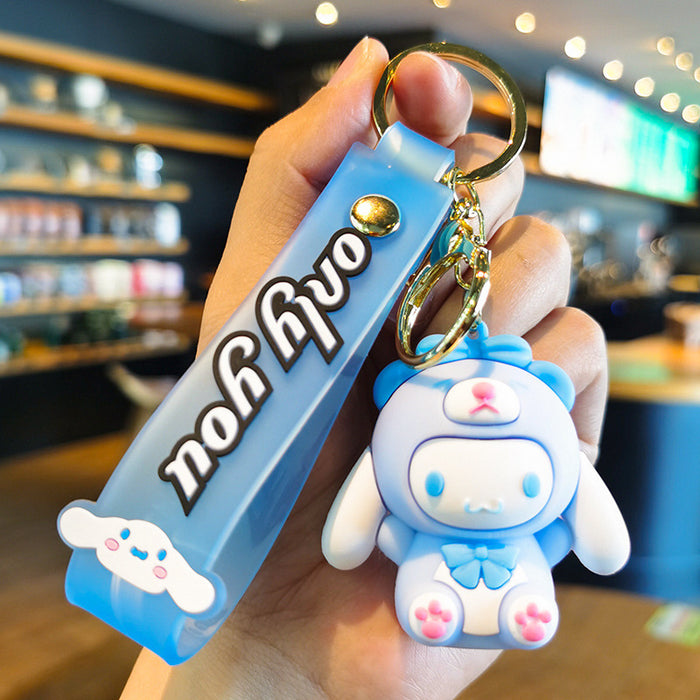 Wholesale Cartoon Doll Silicone Keychain JDC-KC-Tingm240