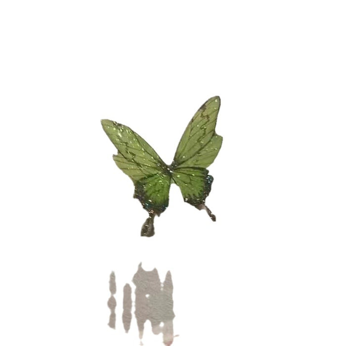 Wholesale Green butterfly open ring niche versatile ring