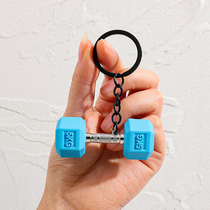 Wholesale Creative Mini Dumbbell Keychain