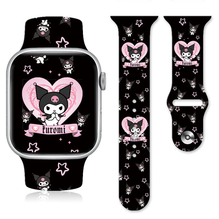 Wholesale Silicone Cartoon Printed Watch Strap JDC-WD-NuoQi008