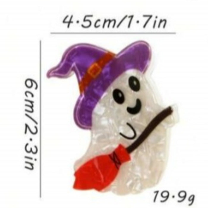 Wholesale  new ghost clip pumpkin skull ponytail clip magic hat shark clip ghost hand eyeball hairpin