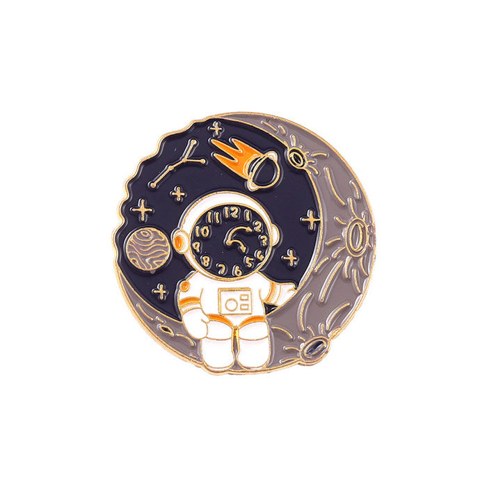 Wholesale Astronaut Series Brooch Metal Badge Spaceflight JDC-BC-BL011