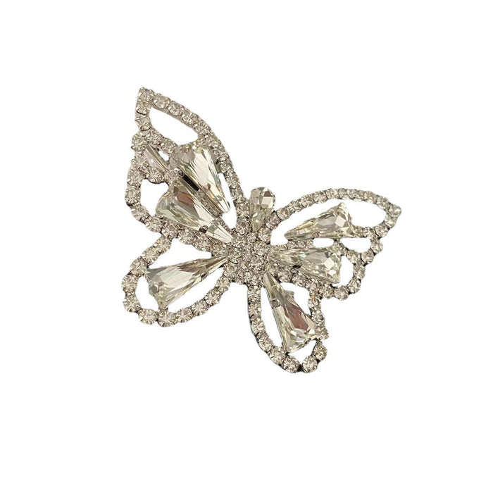 Wholesale Hair Clips Copper Crystal Butterfly Elegant (F) JDC-HC-ZHSS003