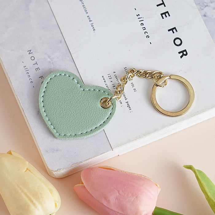 Wholesale Jewelry pendant, heart-shaped leather keychain, cute bag keychain