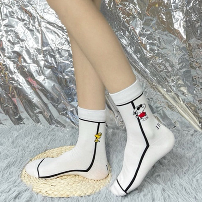 Wholesale New cotton socks breathable mid tube socks trendy socks cute cartoon socks
