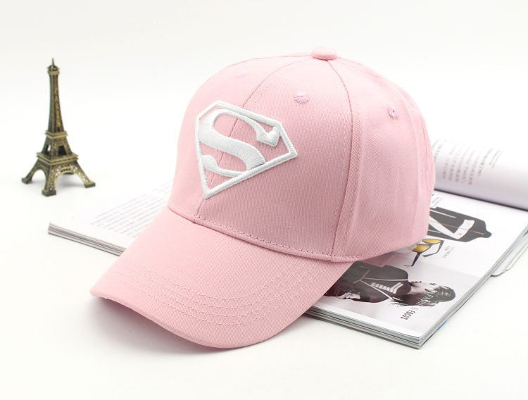 Wholesale Red Solid Color Kids Baseball Cap With Wide Brim Sunscreen Dome Top Trendy Gift