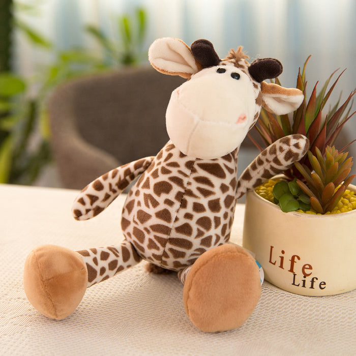 Wholesale Forest Animal Doll Giraffe Lion Monkey Dog Tiger Gift Birthday Plush Toy