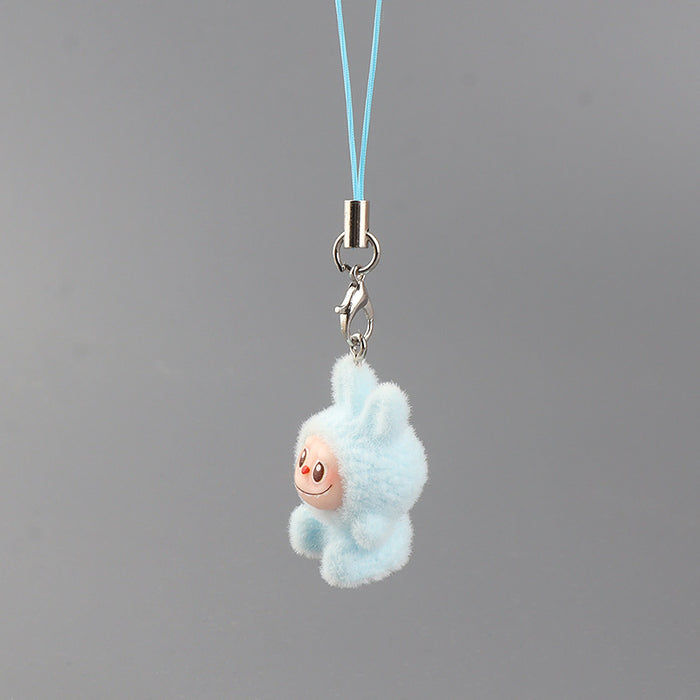 Wholesale Cartoon Velvet Rabbit Keychain Student Backpack Charm
