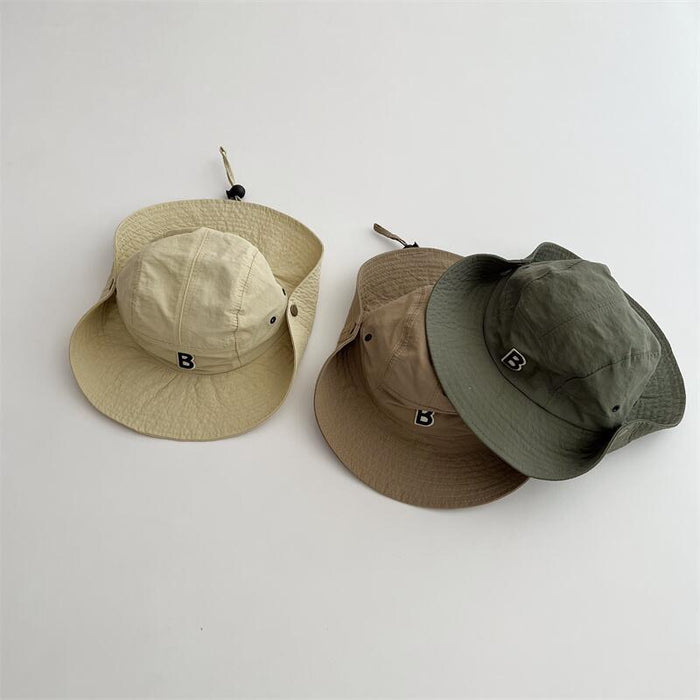 Wholesale Letter Large Eaves Children's Fisherman Hat Sunshade