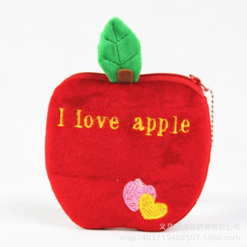 Wholesale Plush Colorful Pineapple Strawberry Watermelon Cartoon Cute Coin Purse JDC-WT-SM003