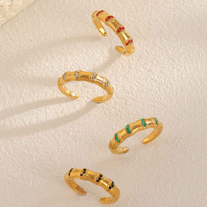 Wholesale Zircon fashion versatile ring, female niche design, diamond ring, non fading high-end ring wholesale