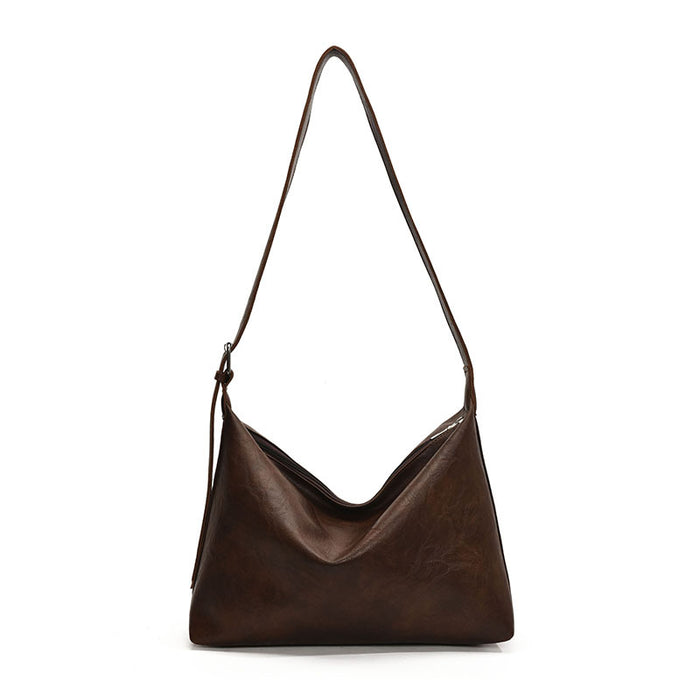 Wholesale Retro commuting single shoulder large capacity crossbody bag, fashionable and versatile tote bag