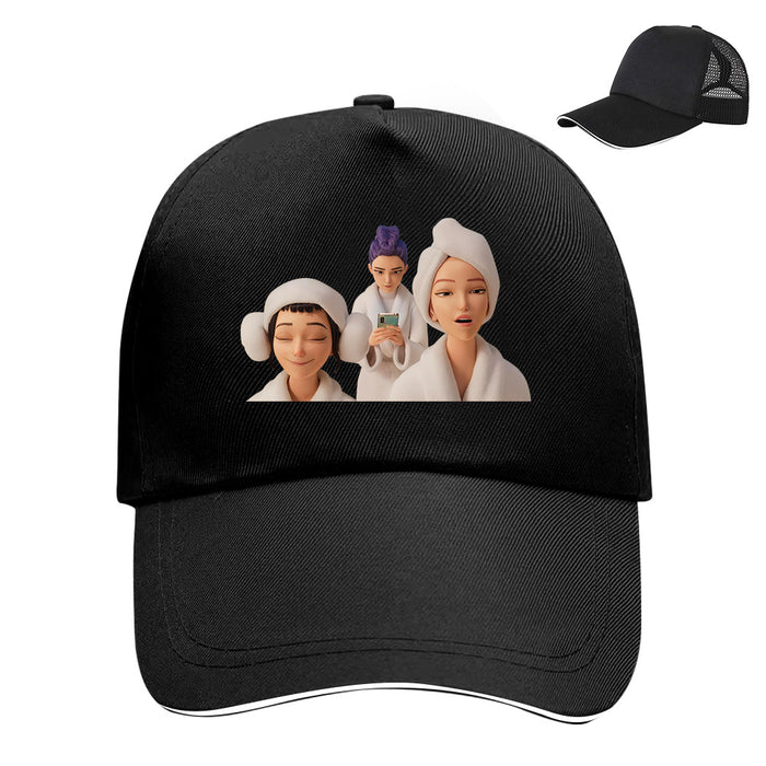 Wholesale KPOP Cute and Fun Velcro Adjustable Baseball Hat Breathable Mesh Duck Tongue Hat