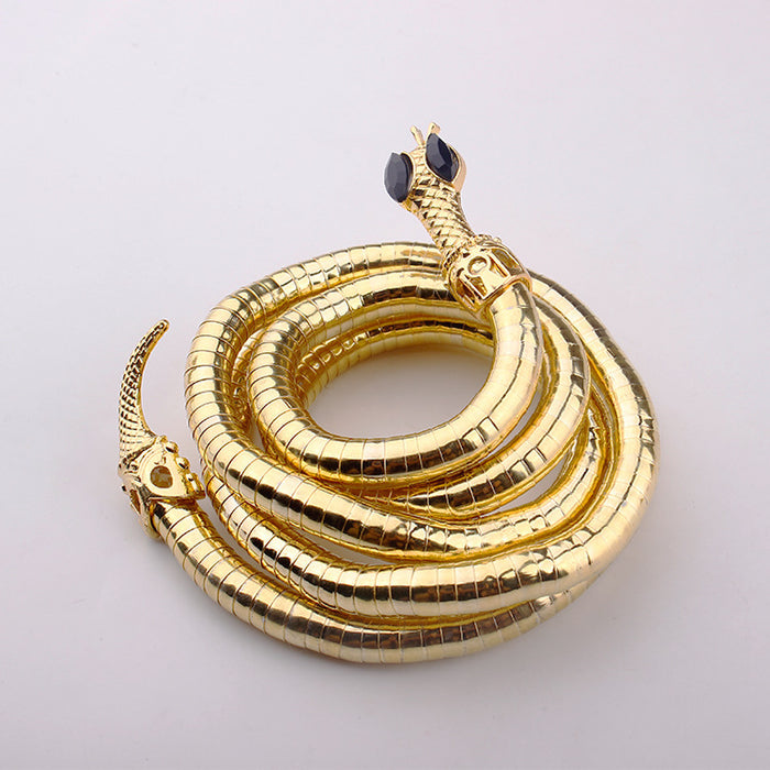 Wholesale The snake chain is a bendable necklace with an open winding design and a snake like shape