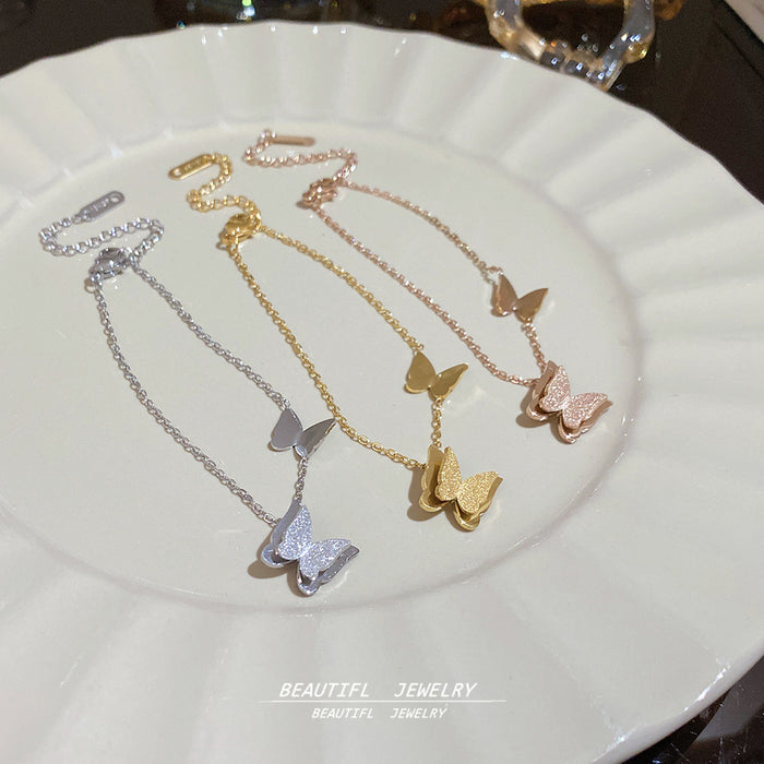 Wholesale Butterfly Titanium Steel Bracelet