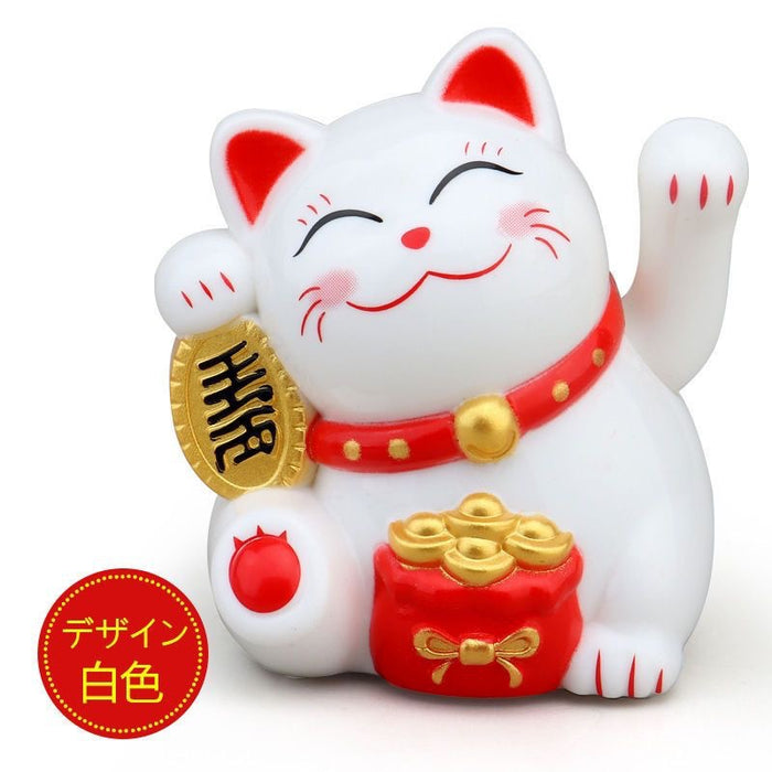 Wholesale Miniature solar-powered lucky cat desk ornament