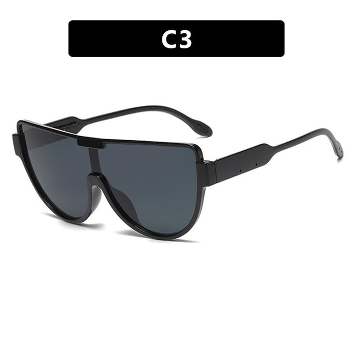 Wholesale Fashionable large frame connected sunglasses street photography sunglasses trendy sunglasses