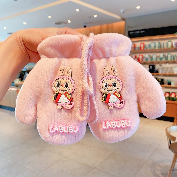 Wholesale Baby Bear Cotton Children' s Gloves Cartoon Winter Warmth