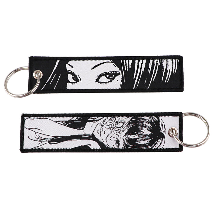Wholesale Stylish Anime Woven Label Keychain Lanyard For Campus ID Card Casual Fashion Accessory Gift