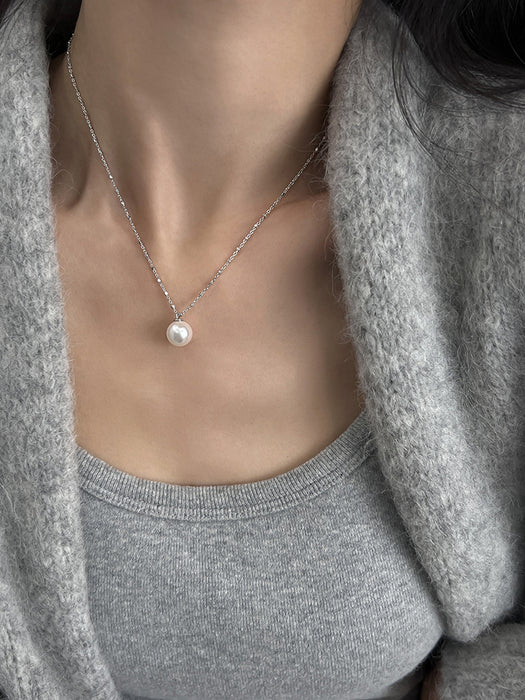 Wholesale Pearl necklace, women's minimalist temperament, collarbone chain, light luxury, niche high-end feel
