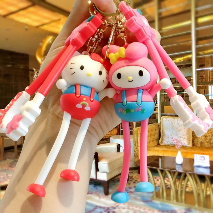 Wholesale Cute 3D Doll Silicone Keychain JDC-KC-MingT139