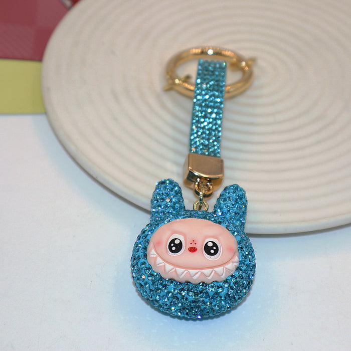 Wholesale Soft Clay Keychain with Diamonds,  Cute Personalized Bag Pendant,  Car Keychain,  Colorful Accessories