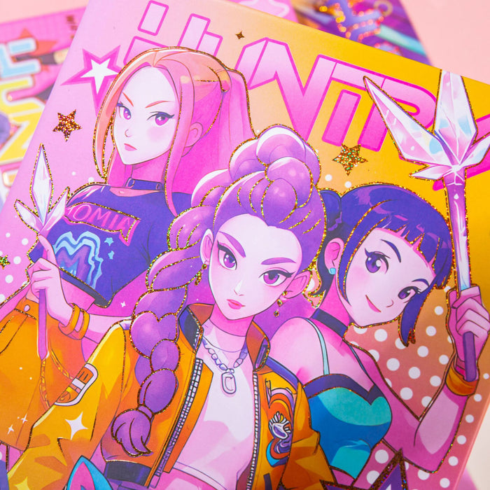 Wholesale K-POP Magnetic  Cartoon Anime Colored Notebook