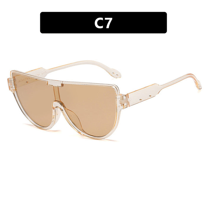 Wholesale Fashionable large frame connected sunglasses street photography sunglasses trendy sunglasses