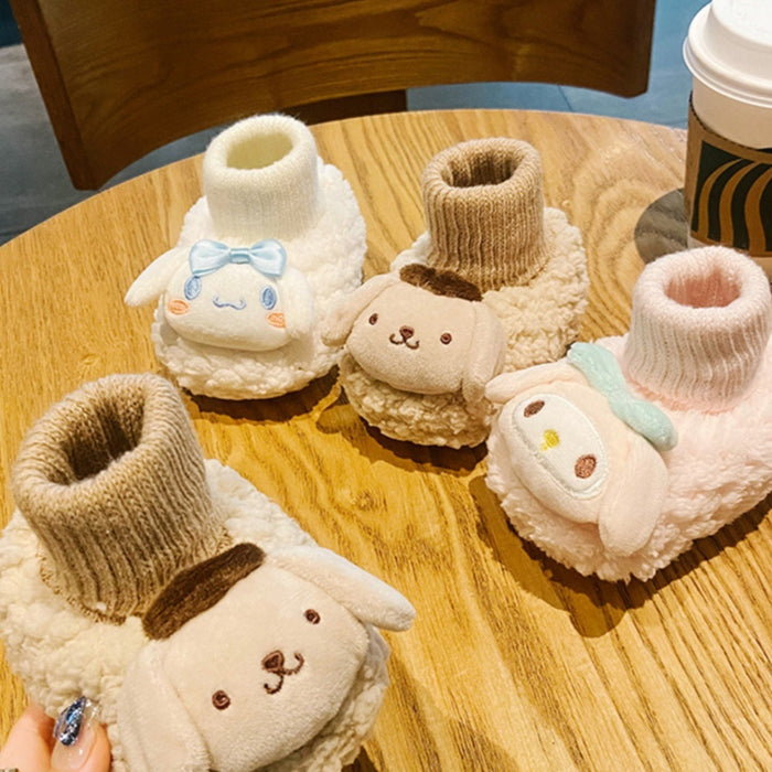 Wholesale Baby shoes and socks in autumn and winter warm soft soles