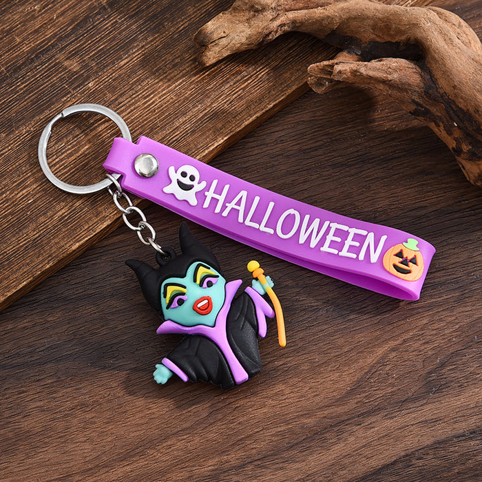 Wholesale  keychain trick-or-treating ghost pumpkin keychain  pendant chain skull ghost key chain