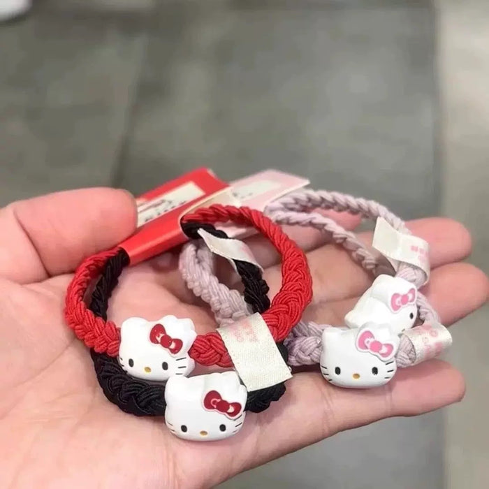 Wholesale Pair outfit, braided metal hair loop, small rubber band, couple, student, tie hair accessories