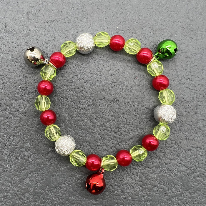 Wholesale Christmas Bracelets for the Elderly,  Christmas Decorations,  Snowflake Bells,  Elk Bracelets,  Elastic Bracelets