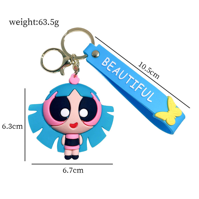 Wholesale Cartoon Silicone Doll Keychain JDC-KC-QiChao039