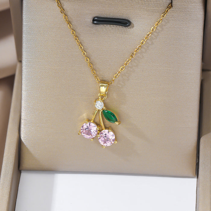 Wholesale Necklace Colored Zircon 26 English Letter Pendant Fashion Letter Pendant Jewelry