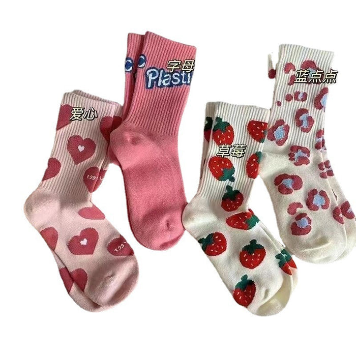 Wholesale Socks for children, mid length stockings, women's lines, personality, women's socks