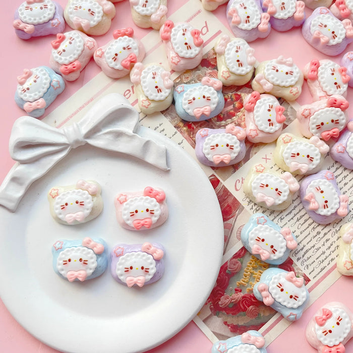 Wholesale Milk Chocolate Biscuit Cat Resin Accessories Cream Glue Mobile Phone Case Hairpin Hat Gloves Jewelry